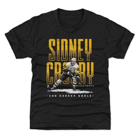 Sidney Crosby T-Shirt - Pittsburgh Hockey Tee | Kids Crewneck 500 Goals Shirt Kids T-Shirt - YinzerShop