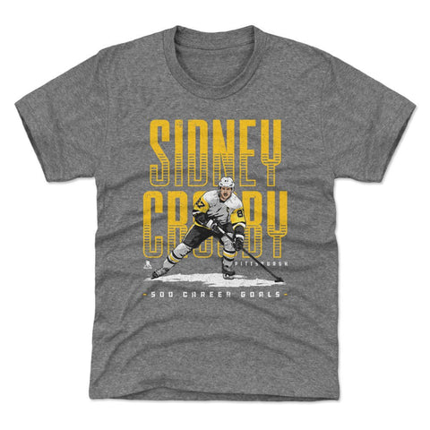 Sidney Crosby T-Shirt - Pittsburgh Hockey Tee | Kids Crewneck 500 Goals Shirt Kids T-Shirt - YinzerShop