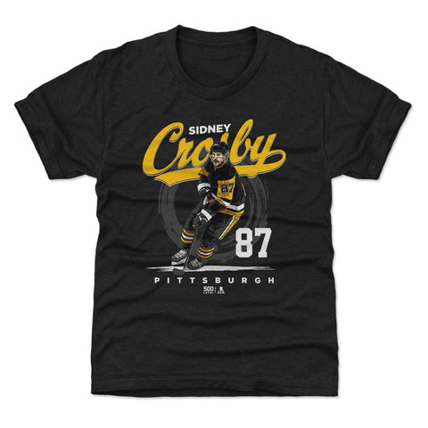 Sidney Crosby T-Shirt – Pittsburgh Hockey Tee | Kids Crewneck Short Sleeve Shirt Kids T-Shirt - YinzerShop