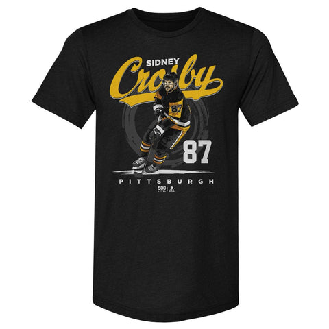 Sidney Crosby T-Shirt - Pittsburgh Hockey Tee | Lightweight Crewneck Slim Fit Men's Premium T-Shirt - YinzerShop