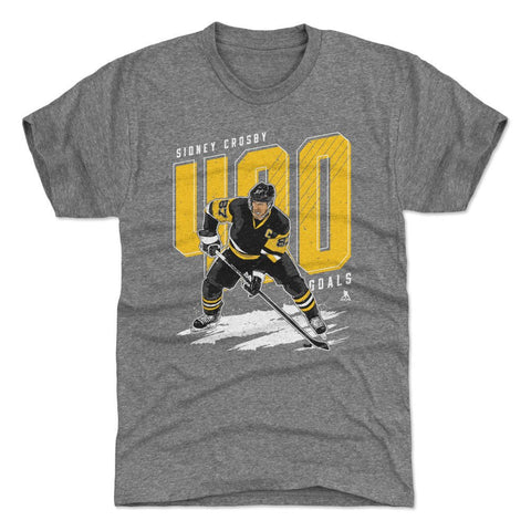 Sidney Crosby T-Shirt - Slim Fit Crewneck Tee With 400 Goals Design Men's Premium T-Shirt - YinzerShop