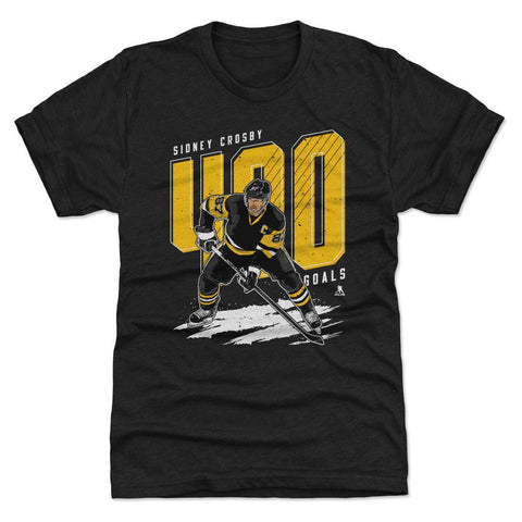 Sidney Crosby T-Shirt - Slim Fit Crewneck Tee With 400 Goals Design Men's Premium T-Shirt - YinzerShop
