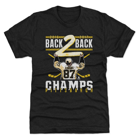 Sidney Crosby T-Shirt - Slim Fit Crewneck Tri Color Hockey Fan Apparel Tee Men's Premium T-Shirt - YinzerShop