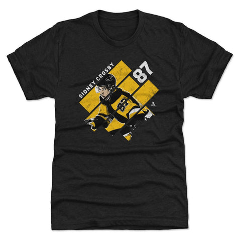Sidney Crosby T-Shirt – Slim Fit Crewneck Tri Color Tee | Athletic Casual Wear Men's Premium T-Shirt - YinzerShop