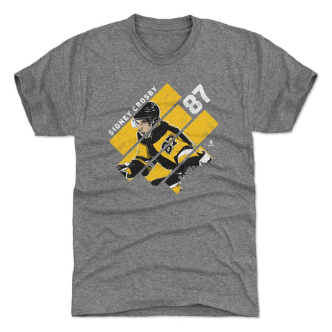 Sidney Crosby T-Shirt – Slim Fit Crewneck Tri Color Tee | Athletic Casual Wear Men's Premium T-Shirt - YinzerShop