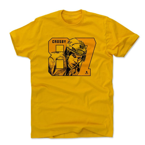 Sidney Crosby T-Shirt - Soft Cotton Crewneck Shirt | Regular Fit Hockey Fan Tee Men's Cotton T-Shirt - YinzerShop