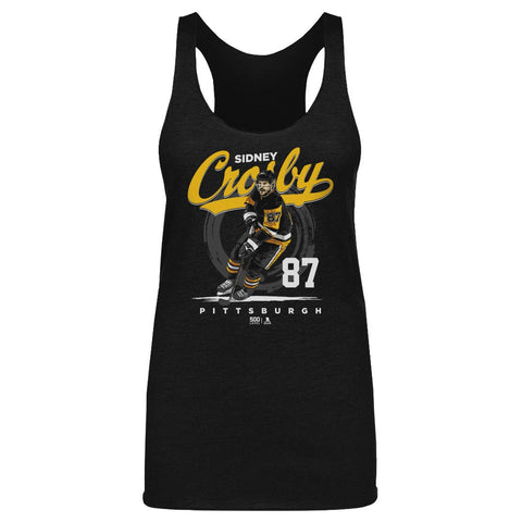 Sidney Crosby Tank Top – Pittsburgh Slim Fit Tri Color Lightweight Sportswear Women's Tank Top - YinzerShop