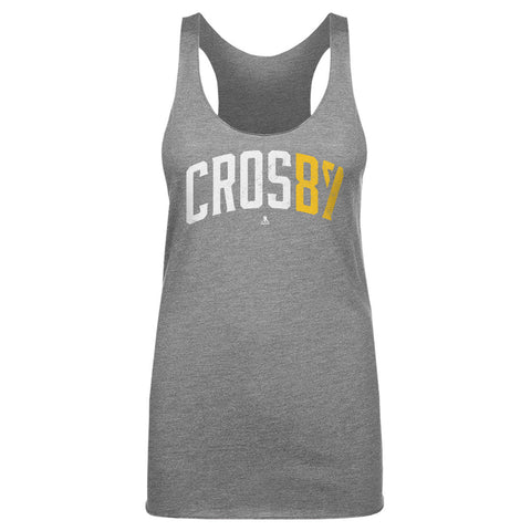 Sidney Crosby Tank Top – Slim Fit Tri Color Athletic Sleeveless Shirt Women's Tank Top - YinzerShop