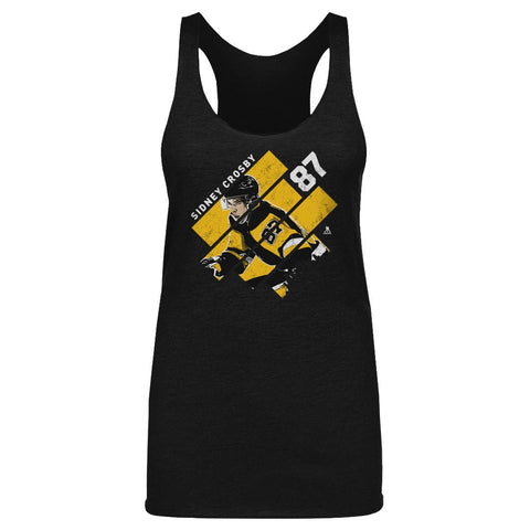 Sidney Crosby Tank Top - Slim Fit Tri Color Athletic Sleeveless Shirt Women's Tank Top - YinzerShop