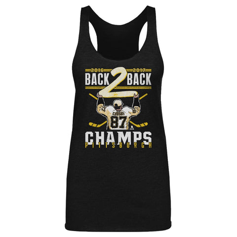 Sidney Crosby Tank Top - Women's Slim Fit Tri Color Cotton Blend Shirt Women's Tank Top - YinzerShop