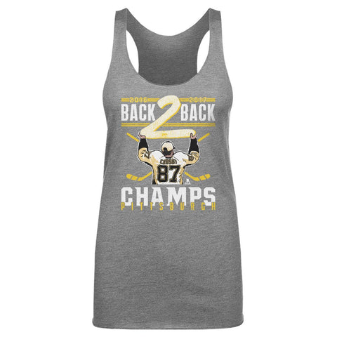 Sidney Crosby Tank Top - Women's Slim Fit Tri Color Cotton Blend Shirt Women's Tank Top - YinzerShop
