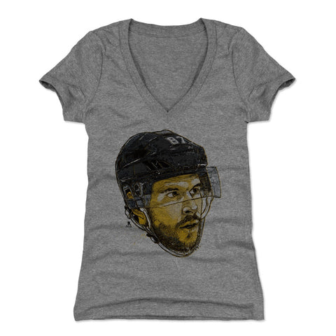 Sidney Crosby Women's V-Neck T-Shirt - Slim Fit Athletic Sportswear Tee Women's V-Neck T-Shirt - YinzerShop