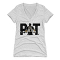 Sidney Crosby Women's V-Neck T-Shirt – Slim Fit, Breathable Shirt with Deep V Collar Women's V-Neck T-Shirt - YinzerShop