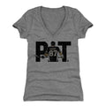 Sidney Crosby Women's V-Neck T-Shirt – Slim Fit, Breathable Shirt with Deep V Collar Women's V-Neck T-Shirt - YinzerShop