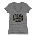Sidney Crosby Women's V-Neck T-Shirt - Slim Fit Tri Blend Fabric, Breathable Sports Fan Apparel Women's V-Neck T-Shirt - YinzerShop