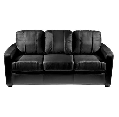 Silver Sofa with Milwaukee Bucks Team Commemorative Logo