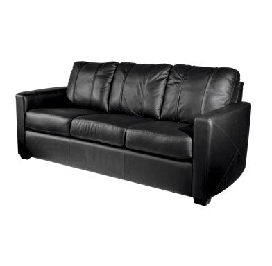 Silver Sofa with Milwaukee Bucks Team Commemorative Logo