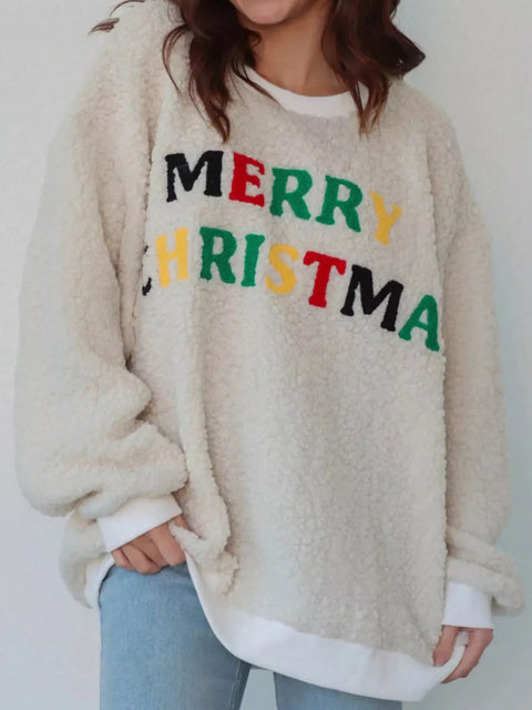 Simply Love Sherpa Fleece Sweatshirt - Cozy Christmas Holiday Fleece Pullover - YinzerShop