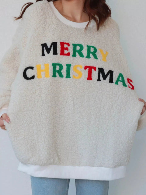 Simply Love Sherpa Fleece Sweatshirt - Cozy Christmas Holiday Fleece Pullover - YinzerShop