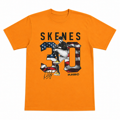 Paul Skenes #30 Stars & Stripes Tee – Pittsburgh Baseball
