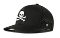 Skull and Crossbones Hat - Performance 5-Panel Water Repellent Cap | Jolly Roger Snapback by Haka Hat Performance - YinzerShop
