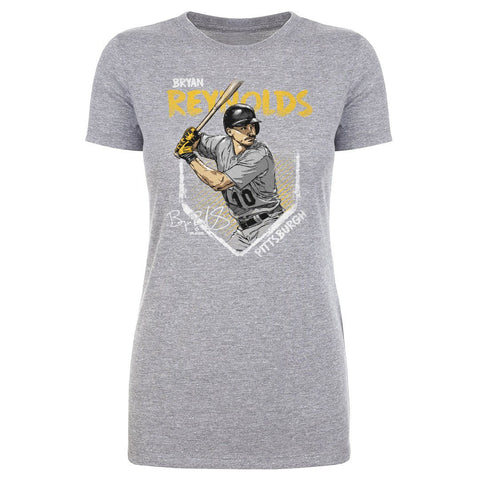 Slim Fit T-Shirt – Bryan Reynolds Pittsburgh Baseball Fan Tee | Cotton Crewneck Women's T-Shirt - YinzerShop