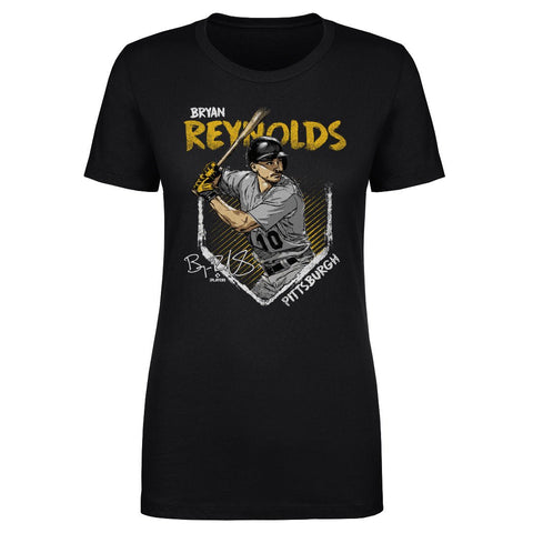 Slim Fit T-Shirt – Bryan Reynolds Pittsburgh Baseball Fan Tee | Cotton Crewneck Women's T-Shirt - YinzerShop