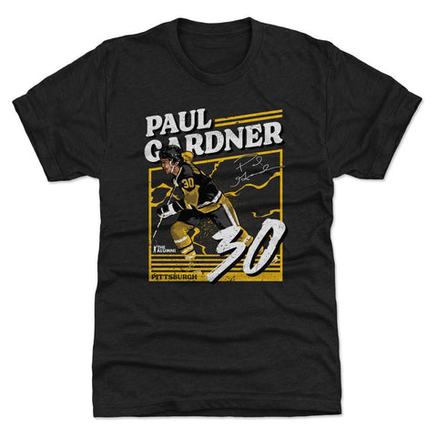 Slim Fit T-Shirt Paul Gardner Pittsburgh Power | Crewneck Short Sleeve Tee Men's Premium T-Shirt - YinzerShop