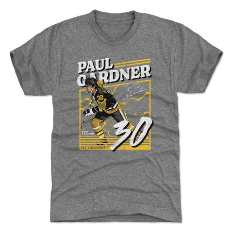 Slim Fit T-Shirt Paul Gardner Pittsburgh Power | Crewneck Short Sleeve Tee Men's Premium T-Shirt - YinzerShop