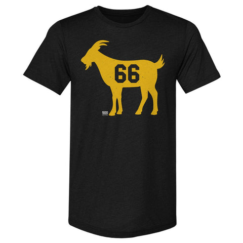 Slim Fit T-Shirt | Pittsburgh GOAT 66 Tri Color Shirt - Lightweight Crewneck Tee Men's Premium T-Shirt - YinzerShop