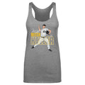 Slim Fit Tank Top – Mitch Keller Tri Color Polyester Cotton Blend Athletic Wear Women's Tank Top - YinzerShop