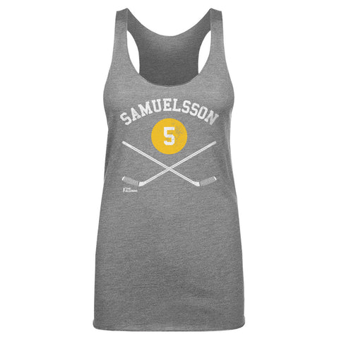 Slim Fit Tank Top – Ulf Samuelsson Pittsburgh Tri Color Athletic Style Shirt Women's Tank Top - YinzerShop