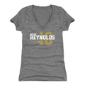 Slim Fit V-Neck T-Shirt - Bryan Reynolds Tri Color Cotton Polyester Blend Tee Women's V-Neck T-Shirt - YinzerShop
