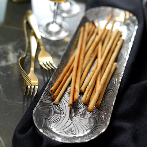 Small Breadstick Tray - Wendell August Forge Aluminum Serving Tray 1923 Collection Tray - YinzerShop