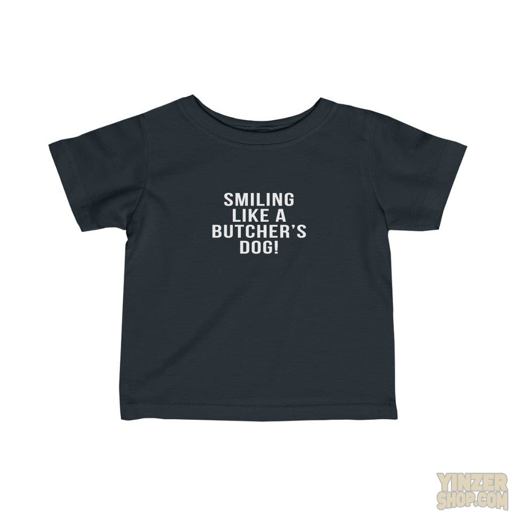 Smiling Like A Butcher's Dog | Kids T-Shirt Kids clothes Printify Black 12M 