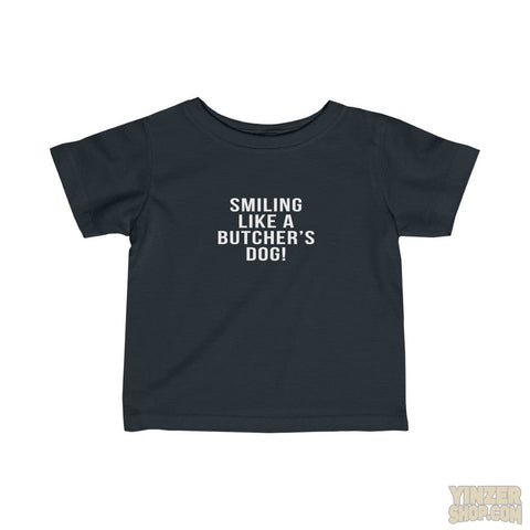 Smiling Like A Butcher's Dog | Kids T-Shirt Kids clothes Printify Black 12M 
