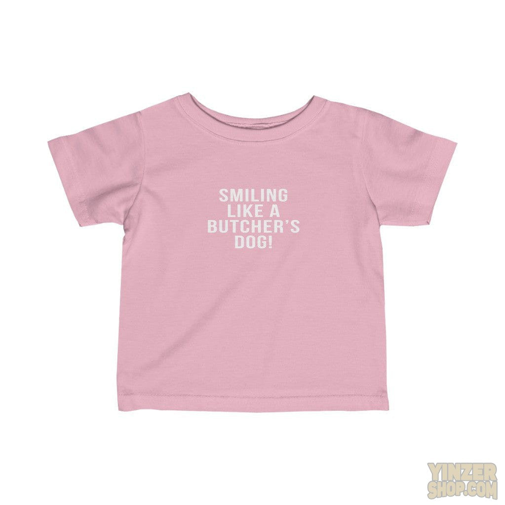 Smiling Like A Butcher's Dog | Kids T-Shirt Kids clothes Printify Pink 12M 