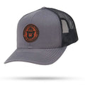 Smokey Bear 75 Years of Vigilance Trucker Snapback Hat 6 Panel Snapback WYR Charcoal/Black w/ Brown Patch  