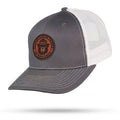 Smokey Bear 75 Years of Vigilance Trucker Snapback Hat 6 Panel Snapback WYR Charcoal/White w/ Brown Patch  