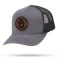 Smokey Bear 75 Years of Vigilance Trucker Snapback Hat Richardson 112 Snapback WYR Charcoal/Black w/ Brown Patch