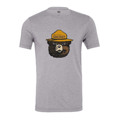 Smokey Bear Crewneck (Unisex) T-Shirt WYR Storm w/ Smokey XS 