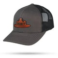 Smokey Bear Ranger Snapback 6 Panel Snapback WYR Charcoal/Black w/ Smokey Brown  