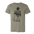 Smokey Bear Shovel Crewneck Tee (Unisex) T-Shirt WYR Olive w/ Shovel XS 