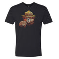 Smokey Bear Watchful Eyes T-shirt (Unisex) T-Shirt WYR Solid Black XS 