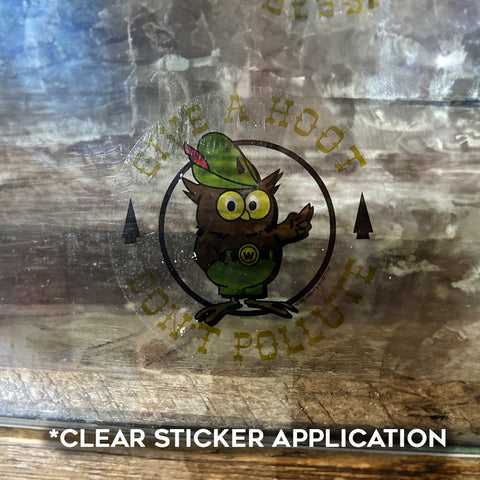 Smokey Bear & Woodsy Owl Decals Decal WYR   