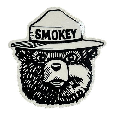 Smokey Bear & Woodsy Owl Decals Decal WYR Smokey Clear  