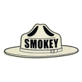 Smokey Bear & Woodsy Owl Decals Decal WYR Smokey Ranger Clear  