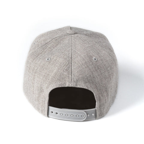 Snapback Flat Bill Hat – The Schuylkill Pennsylvania Grey Wool Hat with Embroidered Patch Snapback Hat - YinzerShop