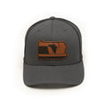 Snapback Trucker Hat - RepresentPA Anthracite Pennsylvania Leather Patch Hat Snapback Hat - YinzerShop