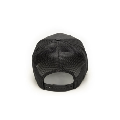 Snapback Trucker Hat - RepresentPA Anthracite Pennsylvania Leather Patch Hat Snapback Hat - YinzerShop
